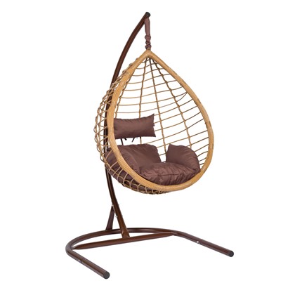 Подвесное кресло BALI WOOD (коричневый/коричневый) в Оренбурге - изображение