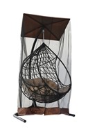 Подвесное кресло Фелиса (корзина коричневая/подушка бежевая) 7021 в Сочи