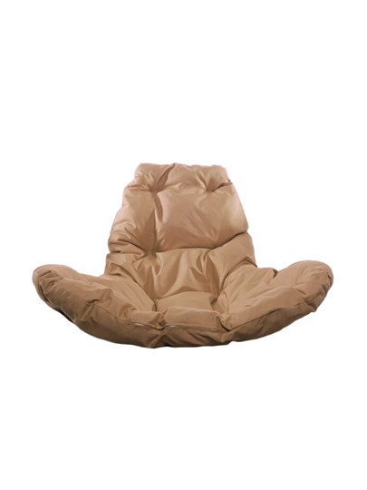 Подвесное кресло КРУГ с ротангом (Серый/бежевая подушка) в Сочи - изображение 2