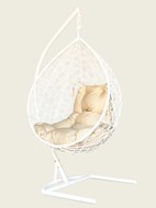 Кресло-гамак подвесное Liverpool (белый/бежевый) в Тюмени