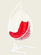 Кресло подвесное Liverpool (белый/красный) в Екатеринбурге