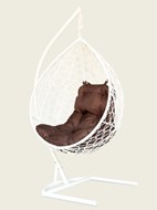Кресло подвесное Liverpool (белый/шоколадный) в Якутске