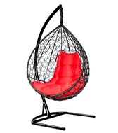 Кресло-гамак подвесное Liverpool (черный/красный) в Тюмени