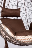 Кресло-кокон подвесное Liverpool Comfort (коричневый/коричневый/бежевый) в Саратове - предосмотр 1