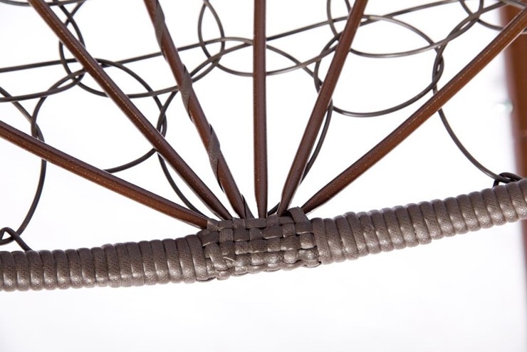 Кресло-кокон подвесное Liverpool Comfort (коричневый/коричневый/бежевый) в Сочи - изображение 15