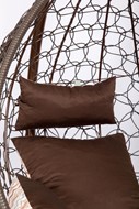 Кресло-кокон подвесное Liverpool Comfort (коричневый/коричневый/бежевый) в Тюмени - предосмотр 2