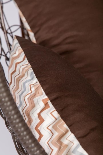 Кресло-кокон подвесное Liverpool Comfort (коричневый/коричневый/бежевый) в Самаре - изображение 3