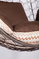 Кресло-кокон подвесное Liverpool Comfort (коричневый/коричневый/бежевый) в Туле - предосмотр 4