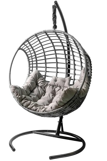Подвесное кресло Лондон, цв.корзины серый, цв.подушки серый CN950-МТ2023 в Сочи - изображение 2