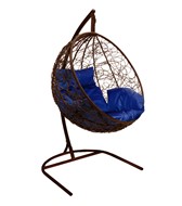 Кресло-кокон подвесное MILAN COMFORT (коричневый/синий) в Екатеринбурге - предосмотр