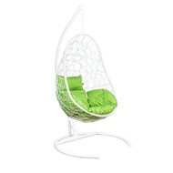 Кресло подвесное Leset Ажур, подушка зеленая в Сочи