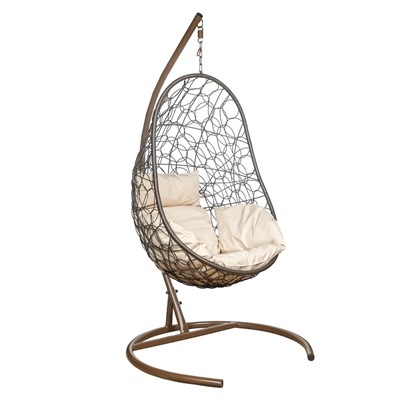 Кресло подвесное Leset Ажур, подушка светло-бежевая в Рязани - изображение