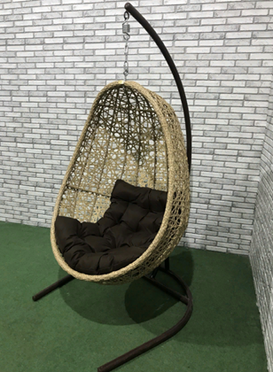 Подвесное кресло Йо-Йо (плетение хаос ) со стойкой в Рязани - изображение