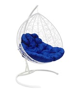 Кресло подвесное Lagos TWIN (white/blue) в Рязани